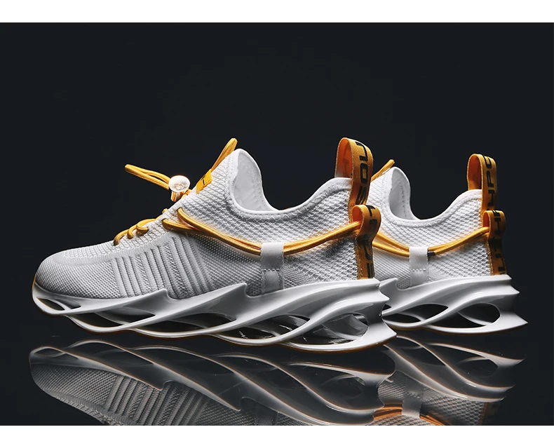 New Blade Men Running Shoes Shock Absorption Cushion Breathable Lightweight Comfortable Athletic Outdoor Sports Sneakers Walking