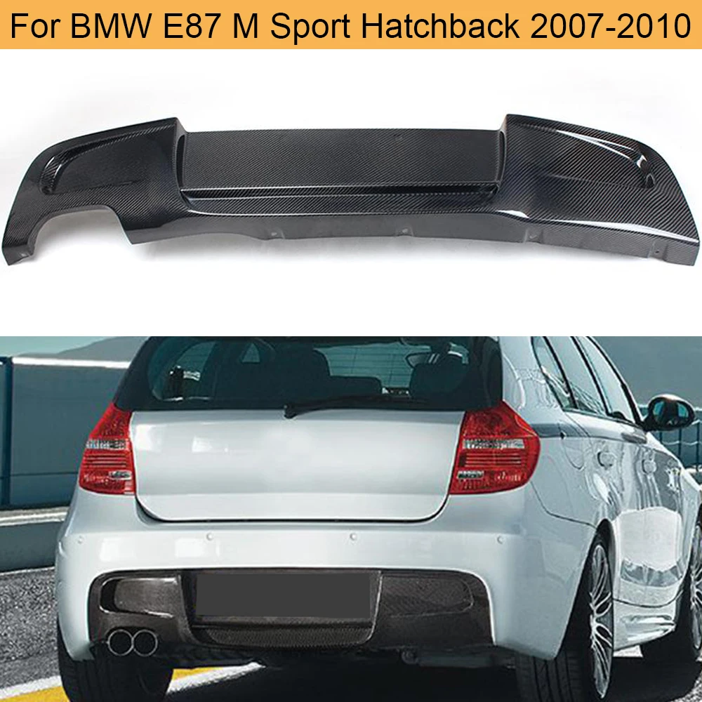 1 Series Carbon Fiber Rear Bumper Diffuser Lip Spoiler for BMW E87 M