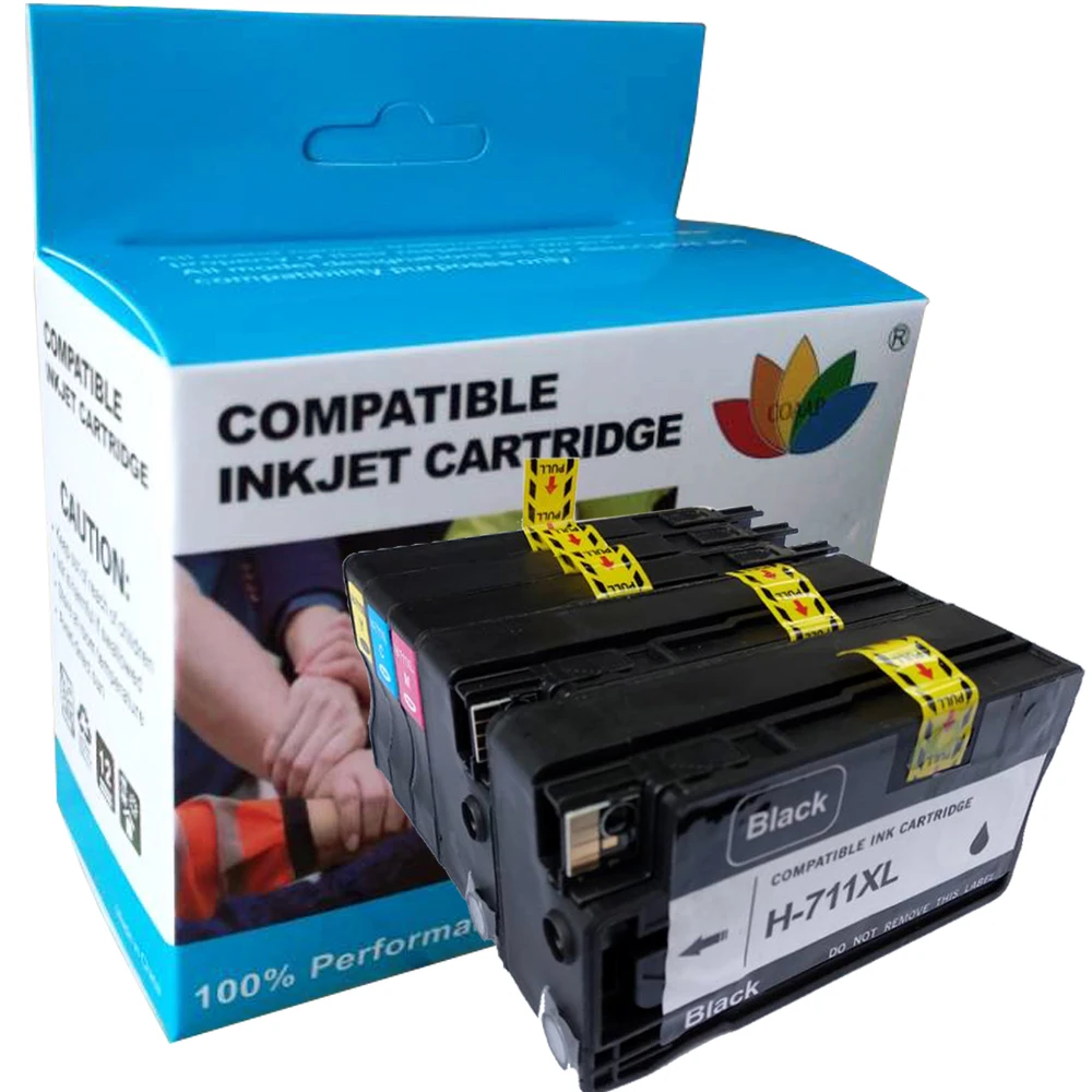 

5pcs New Compatible 711 ink Cartridge for hp711 XL Replacement for HP Designjet T120 T520 inkjet Printer