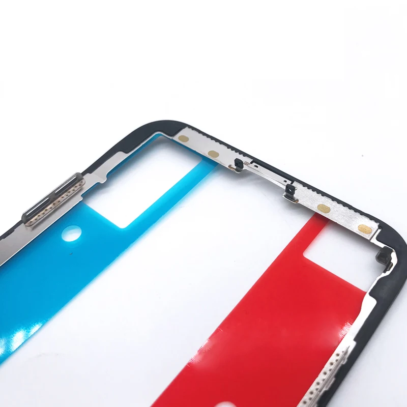 2 комплекта AAAA переднее внешнее стекло с OCA+ рамка с наклейками Наборы для iPhone X сенсорный экран Запасные части
