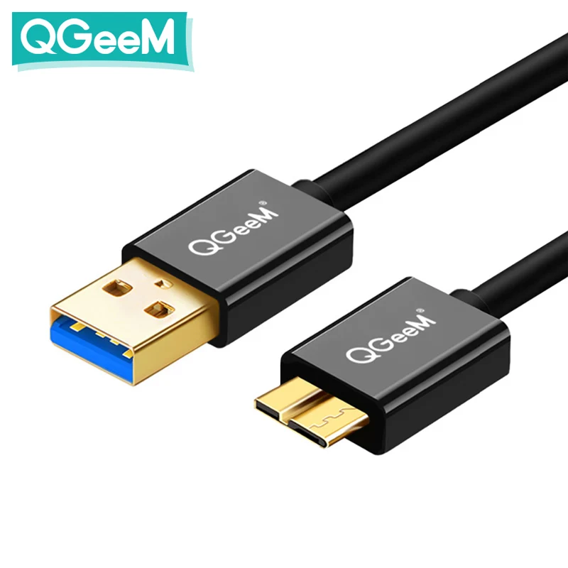 Кабель QGeeM USB 3.0 Type A Micro B кабель 3 0 для синхронизации данных внешнего жесткого
