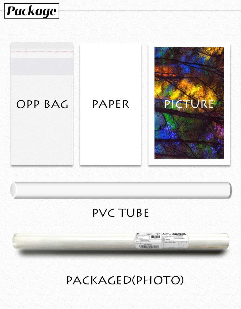 DDHH Wall Art Large Size Colorful Forest Trees Canvas Poster Art Prints Modern For Living Room Home Decorative Picture