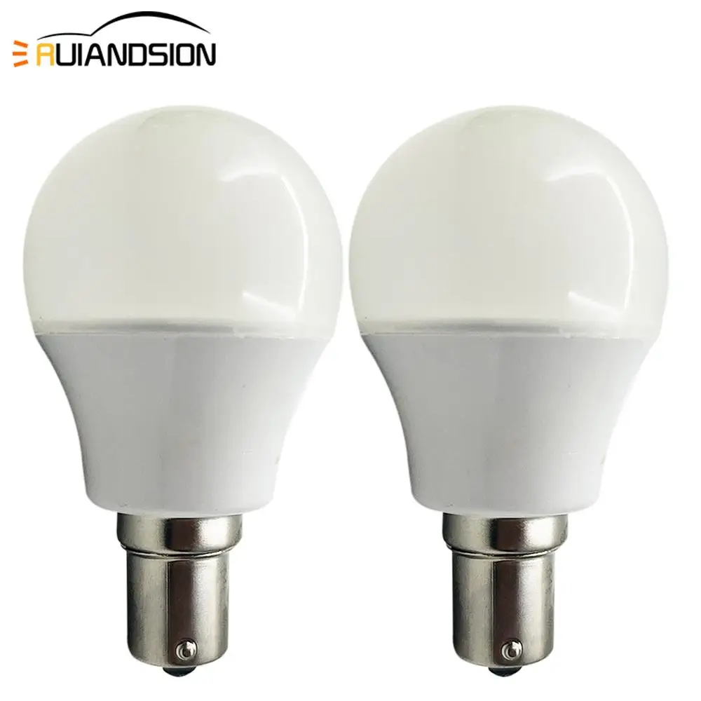 

2 pcs 1156 BA15S BA15D led car light bulb auto Turning Signal Light Reversing Lamp motor Tail lamp 10V-80V yellow white 300lm