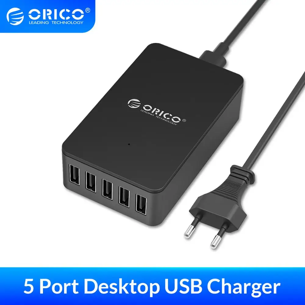 ORICO 5 портов Универсальный мобильный телефон USB зарядное устройство настольный