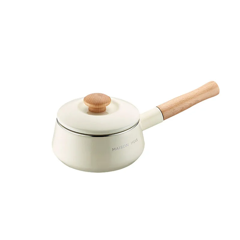 

Enamel small cooking pot small baby auxiliary food pot non stick pot domestic instant noodle pot enamel double ear soup pot