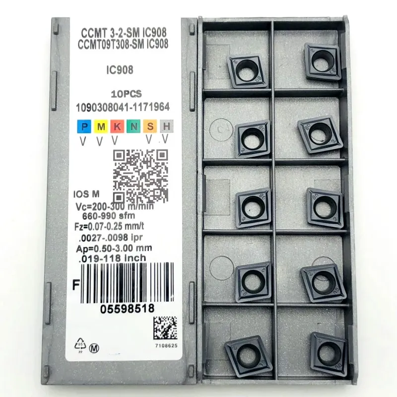 Рисунок 2 - Токарный инструмент CCMT09T308 SM IC907 IC908