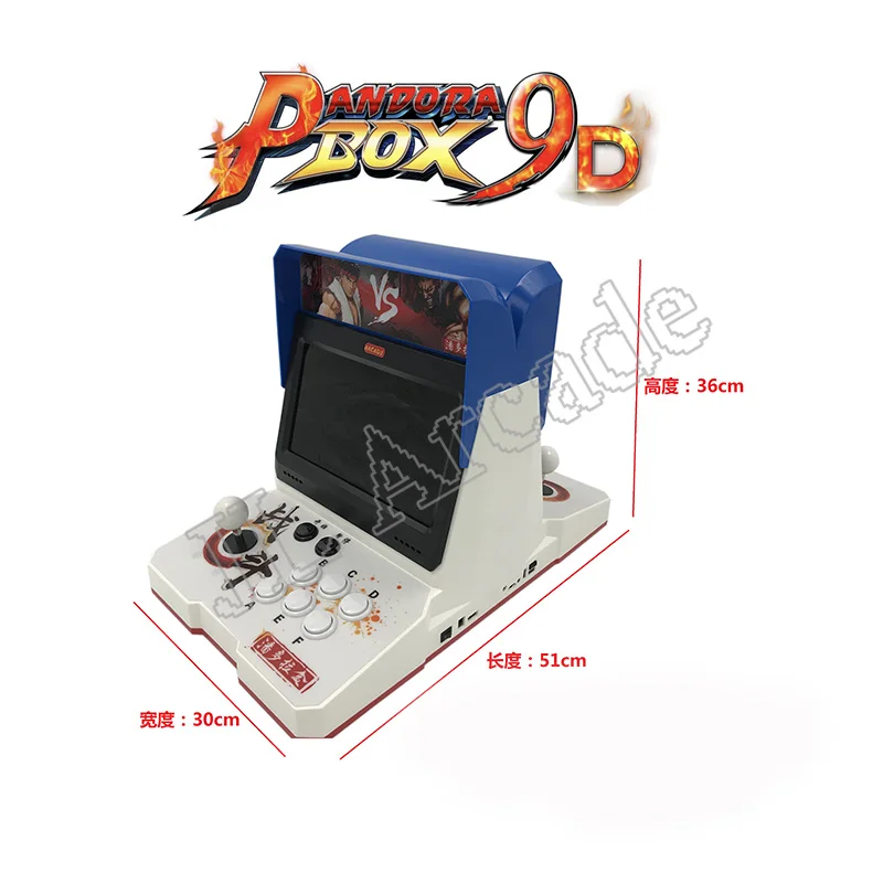 Nieuwste Pandora Box 9d 2500 В 1 пластиковый мини-аркадный 10 дюймов двойной экран 2 Speler bartop 3d tekken 1 2 3 Mortal Kombat 1 2 3 4