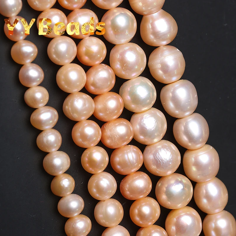 

Natural Pearls Beads Hight Quality Freshwater Cultured Pink Pearl For Jewelry Making DIY Bracelets Necklace Earring Accessories