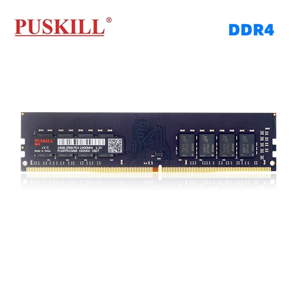 Puskill Ddr4 2666 2 ГБ 4 8 16 Intel AMD универсальный настольный блок памяти Ram|Оперативная