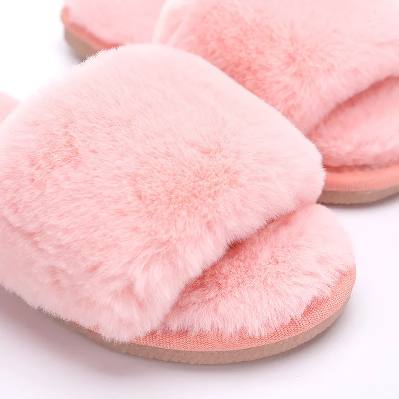 

Cotton Slippers CHILDREN'S Slippers Plush Slipper Couples Household Cotton Slippers Women's Indoor Anti-slip Home Plush A- line