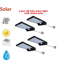 2/4pcs High Power Solar Wall lamp PIR Motion Sensor LED Street Light Outdoor Waterproof Energy Saving Garden Yard Security Night 2/4pcs High Power Solar Wall lamp PIR Motion Sensor LED Street Light Outdoor Waterproof Energy Saving Garden Yard Security Night