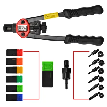 

1 Set Heavy Manual Riveter Nut Gun Auto Riveting Nut Tool Blind Riveter Nut M3 M4 M5 M6 M8 M10 for Electrical Machinery