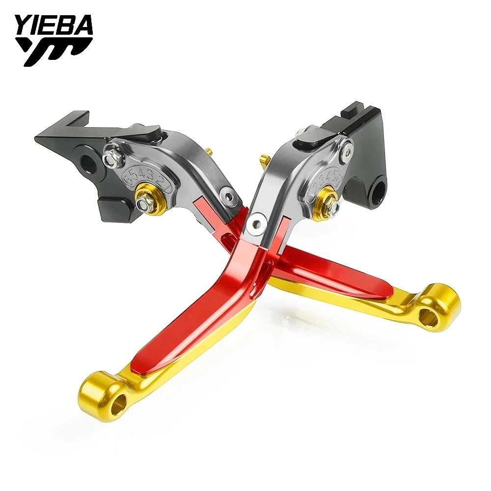 Для KAWASAKI Z1000/ZX10R/ZX12R/ZX6R/ZX636R/ZX6RR/ZX9R Тормозная ручка мотоцикла регулируемые складные тормозные рычаги сцепления
