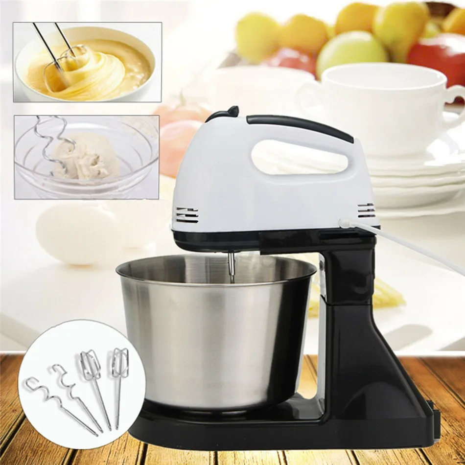VOGVIGO Electric Food Stand Mixer 7Speed Tilt-Head Stainless Steel Bowl Dough Bread Cake Kitchen Egg Beater Cooking Tools