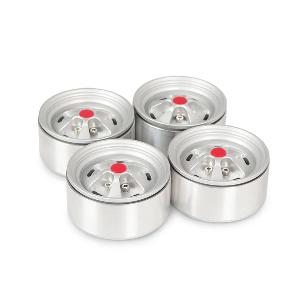 

4pcs 1.9inch Model Round Wheel Rim Universal Simulation Wear Resistant Metal Toys Parts For 1/10 RC Crawler