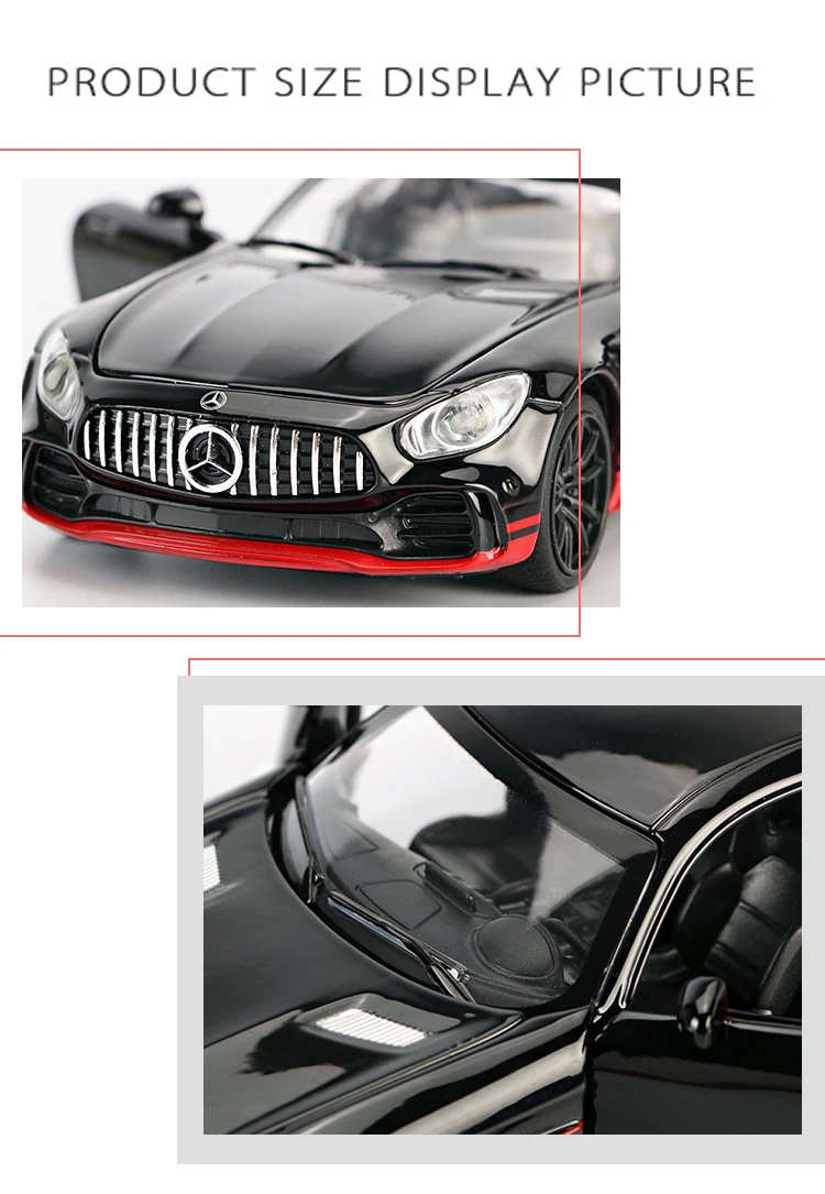 1:32 Сплав Benz AMG GT R Diecast суперкар модель отступить со звуком света автомобилей модели игрушки для детей подарки на день рождения