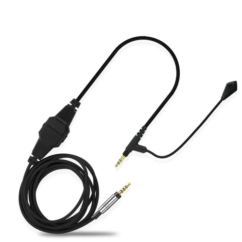 Computer voice karaoke game line for BOSE QC35 headphone cable 3 5 to 2 5mm microphone audio cable