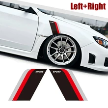 

2x Universal Sport Side Door Fender Sticker Racing Decal Car SUV Self-adhesive Sticker Exterior Decoration Trim Accessories