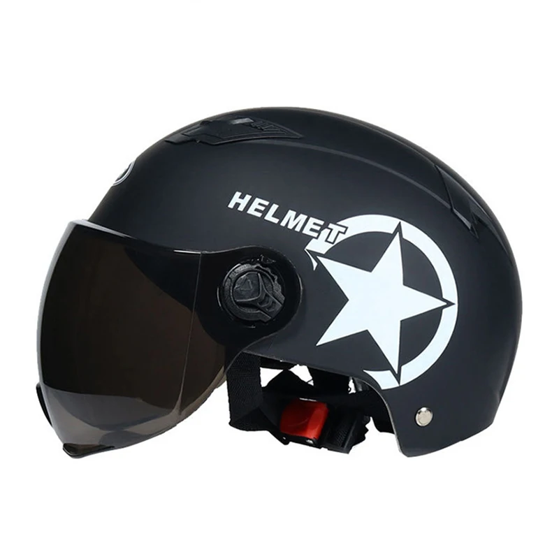 Half Helmet for Men Women Colorful Scooter Motor Head Protector Helmet Bye Helmets for Moto Bike