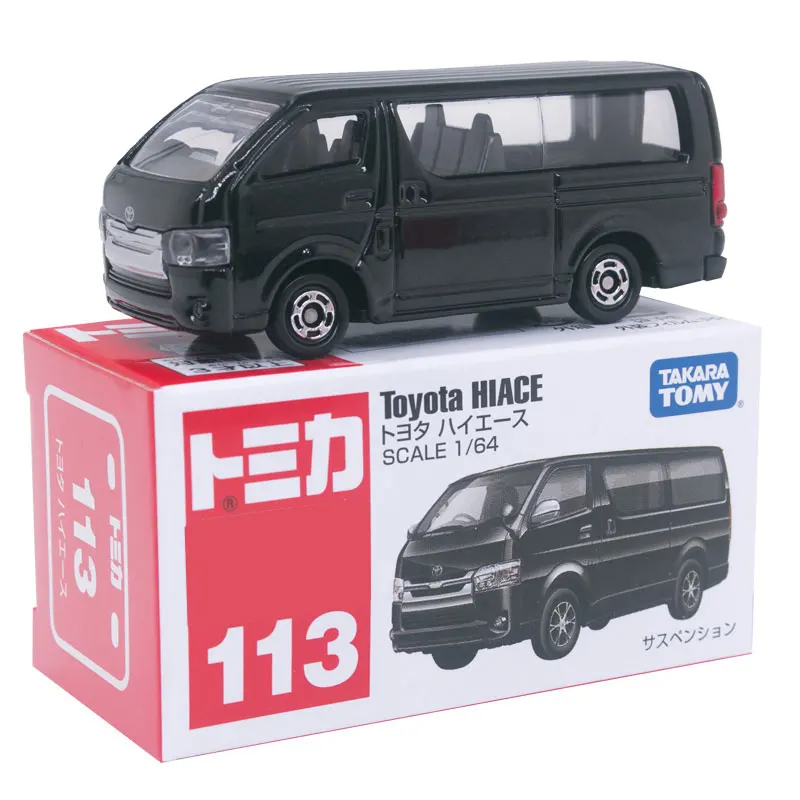 Takara Tomy TOMICA № 113 Toyota HIACE BLACK Scale 1/64 литая модель автомобиля|Наземный транспорт| |