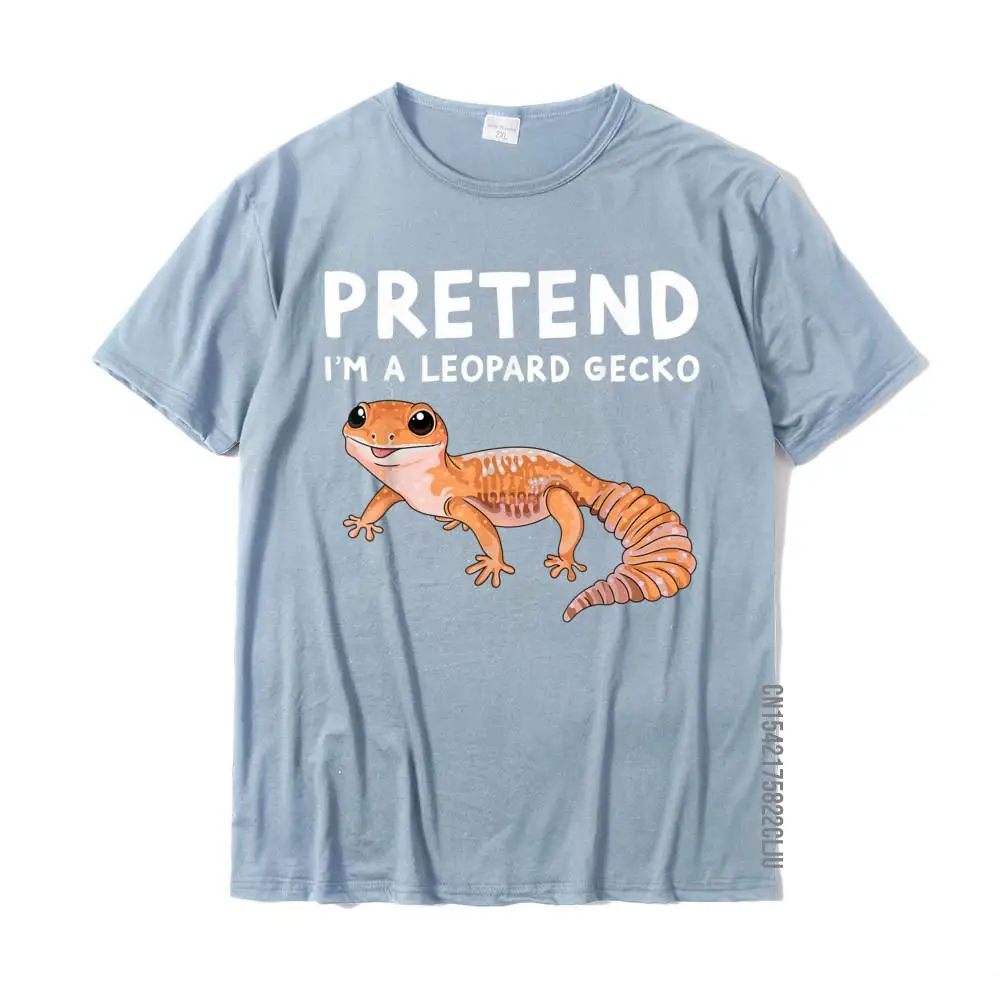 Cool T Shirt New Design Short Sleeve Party 100% Cotton Round Collar Mens Tops & Tees Gift Tops T Shirt Father Day Gecko Halloween Costume Pretend I'm A Leopard Gecko T-Shirt__34818 light