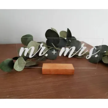 

Custom Acrylic Mr and Mrs Table Top Sign,Bride and Groom Signs Table Decor,Wedding Sign,Personalized Sign for Wedding