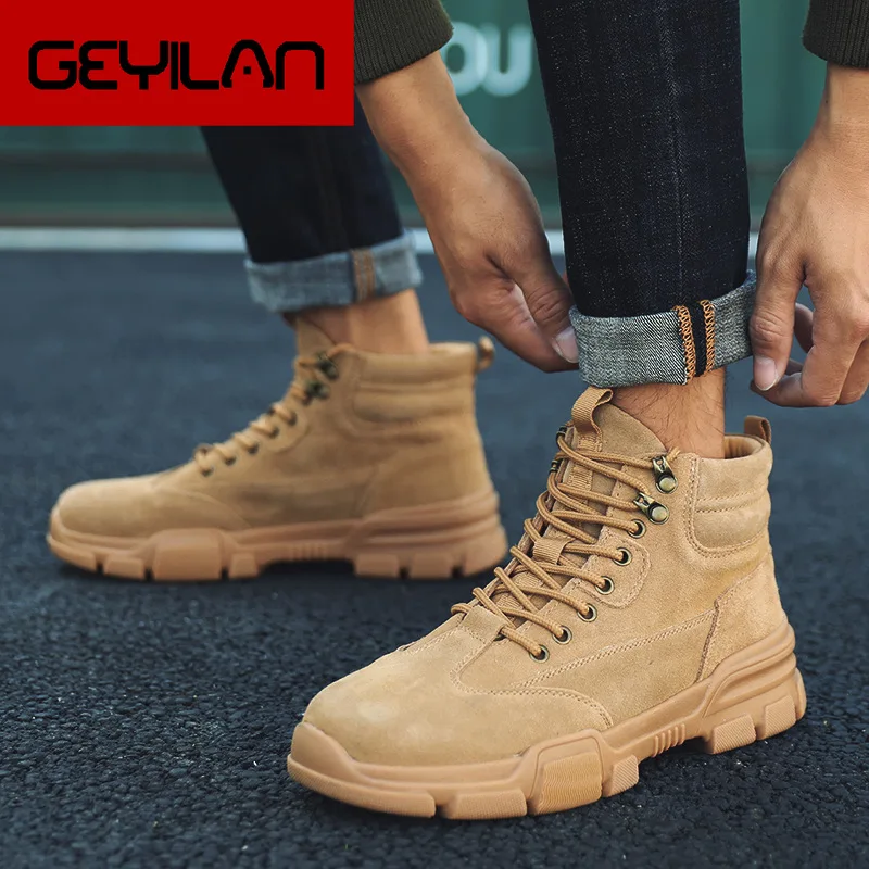  Мужские кроссовки; Повседневная обувь; Кроссовки из флока; Мужские кроссовки; Zapatillas Hombre; Обувь; Рабочие туфли; Высокие Ботинки Martin 