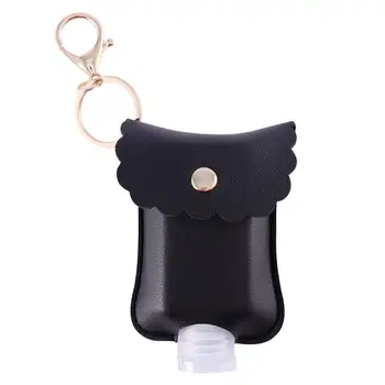 

3pc Portable Fashion Lightweight Durable Disinfection Water Bottles Bottle Covers Key Rings Leather Case For Travelling School