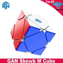 Gan skewb m magnético cubo mágico velocidade gan cubo stickerless inclinado ímãs concorrência de oblíquo magico cubo