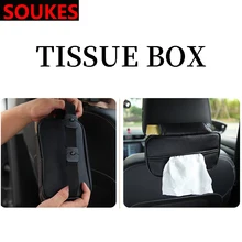 Car Sun Visor Tissue Box Holder Paper Napkin Storage For Renault Megane Logan Mitsubishi Lancer VW Tiguan Golf 4 7 6 T5 T4 Jetta