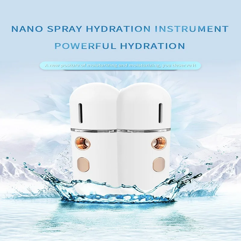 

Facial Mini Portable Spray Replenishment Handy Steamer Nano Spray Water Replenisher New Replenishing Cold Personal Skin Tool