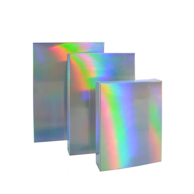 a4 holographic foil cardboard laser gift