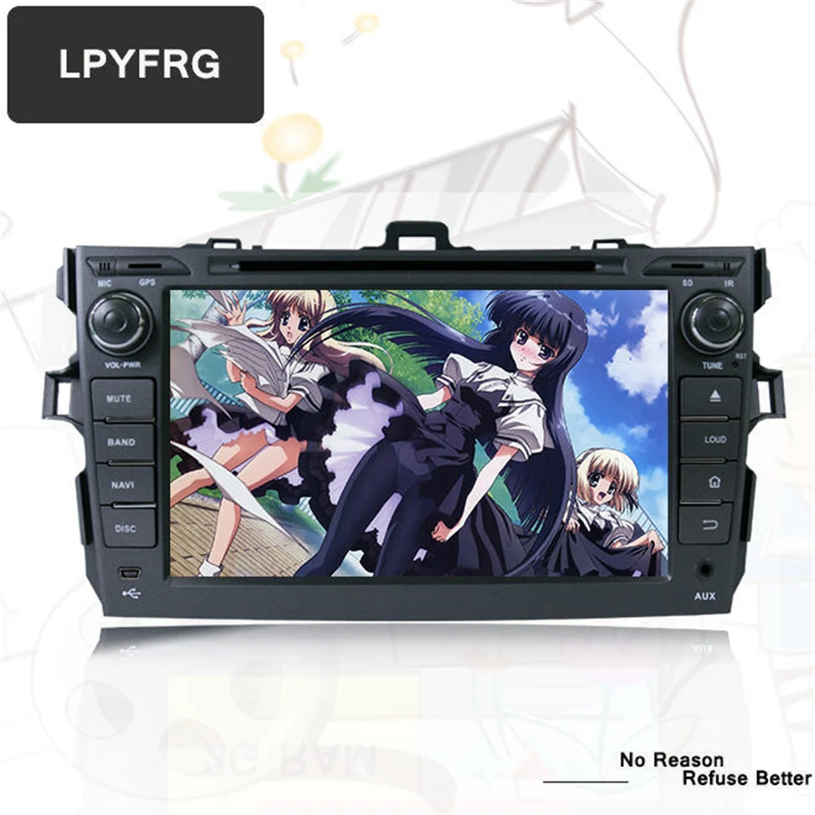 For Toyota Corolla 2007-2011 android 10 Octa core RAM 4G ROM 64G 7851 IC 2Din Car DVD stereo GPS with touch screen radio | Автомобили и