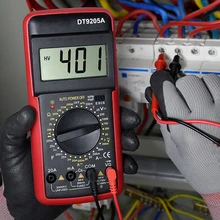 DT9205A multimetro digitale professionale Tester gamma manuale tensione misuratore di corrente multimetro automobilistico portatile per principianti