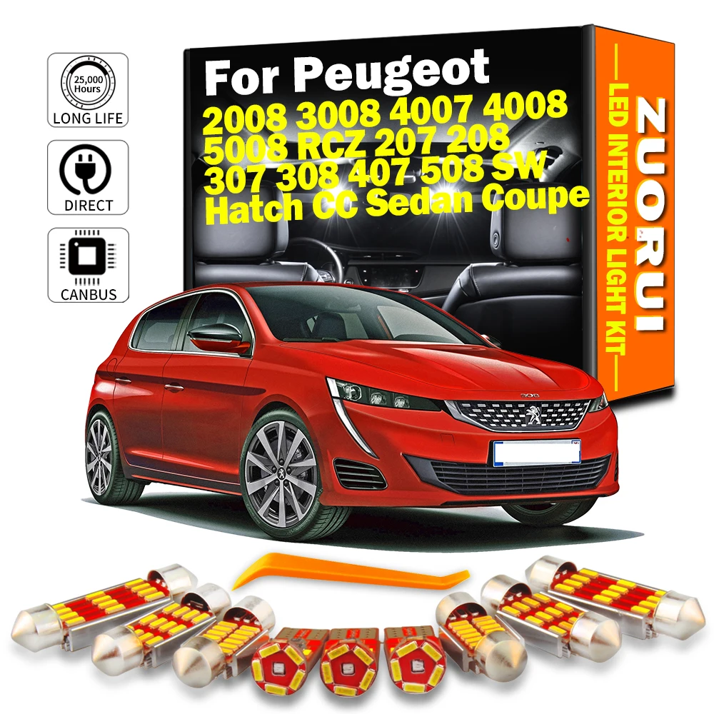 Pack LED PEUGEOT 408 1.6 HDi (2010 à 2024) – Pack Complet