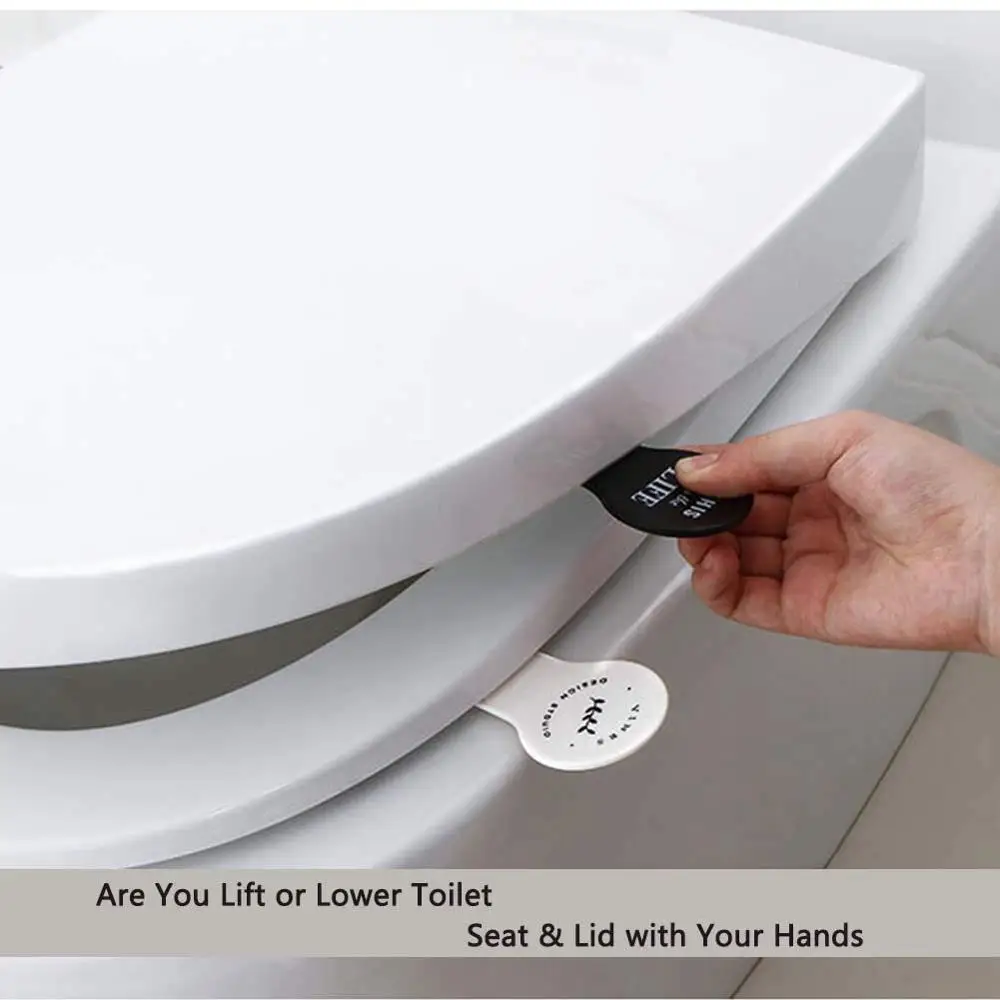 Portable Sticky Toilet Seat Cover Lifter Sanitary Closestool Seat Cover Lift Handle for Travel Home Bathroom Avoid Touching