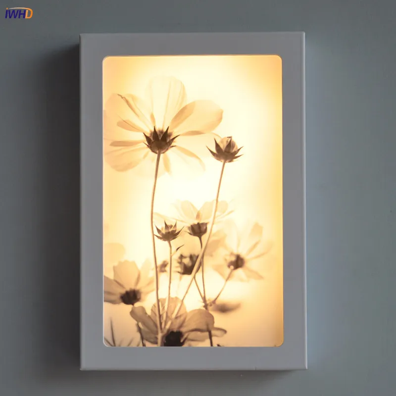 12W Arts Flowers LED Wall Lamps Modern Acrylic Sconce Fixtures For Stairs Bar Cafe Wandlamp Simple Wall Lights Indoor Lighting (1)