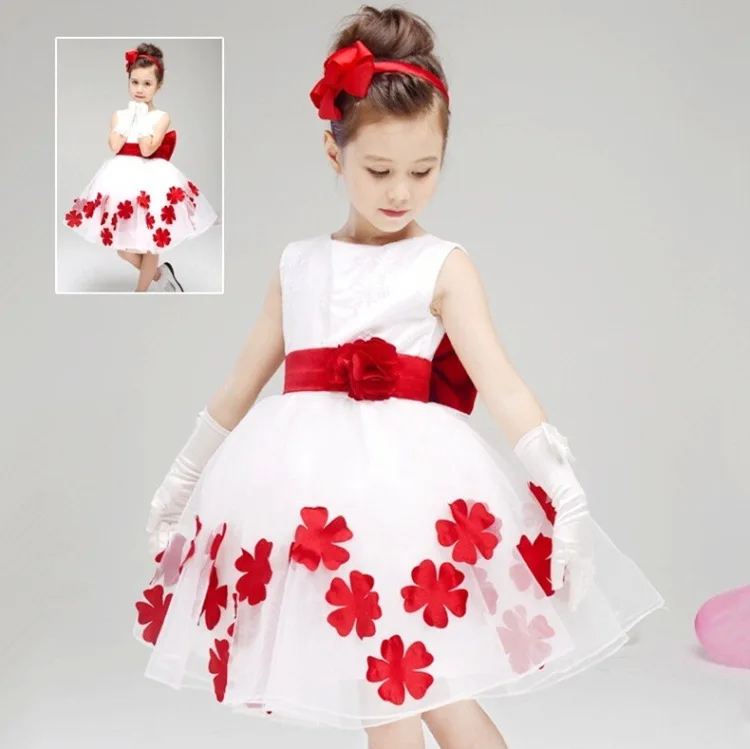 

CHILDREN'S Dress Women's Princess Dress Girls Marriage Late Spring Autumn And Winter Flower Boys/Flower Girls Wedding Dress Whit