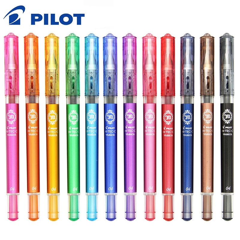 PILOT MAICA HI-TEC-C гелевая ручка для LHM-15C4 0,4 мм ручка для студенческого экзамена Руководство посвящено гладкой и быстросохнущей большой емкости