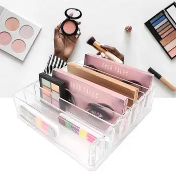 

Acrylic Multi-Function Clear Transparent Cosmetic Jewelry Makeup Storage Box Stand Dispaly Organizer Holder Rack Makeup Tool Kit