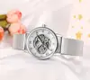 FORSINING-Reloj de pulsera para Mujer, de movimiento automático mecánico, correa de malla, mecánico, gran oferta ► Foto 3/6