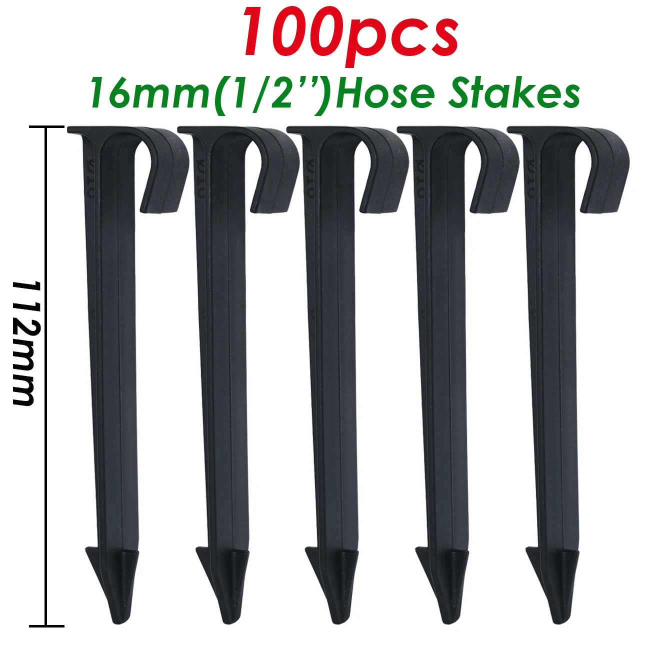 KESLA 1/8''&1/4''&3/8''&1/2'' 16MM Fixed Stakes for 4/7mm 8/11mm PE PVC Hose Tubing Micro Water Drip Irrigation Hold Anchor Hook drip irrigation spike drip irrigation stakes