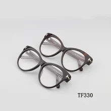 

Vintage Tom for TF330 Optical Cat Eye glasses Frames Ford Fashion Round Acetate Women Men Reading Myopia Prescription EyeGlasses