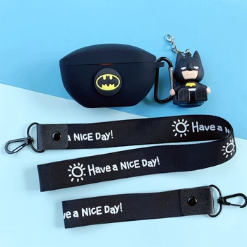 

Cool Cartoon Silicone Cover for Sony WF-SP800N Case Sleeve with Partable Lanyard Stand Bluetooth Earphone Protect Accessories