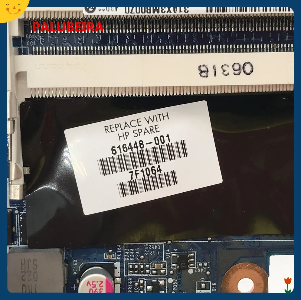 616448-001 аккумулятор большой емкости DAAX3MB16A1 для HP CQ62 ноутбук материнская плата Gl40 DDR2 стабильное качество