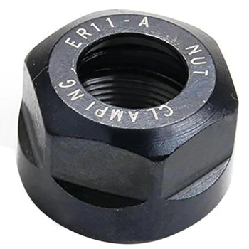 

Hot Sale High Quality ER11 A Type Collet Clamping Nut For ER Collet Milling Tapping CNC Chuck Lathe