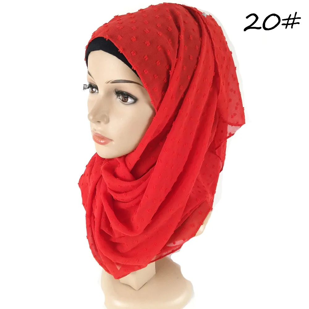 D10 10 шт., новинка, шифоновый шарф с помпонами, хиджаб, шаль, шарф, повязка на голову, обычный хиджаб, длинный, размер, макси, можно выбрать цвета