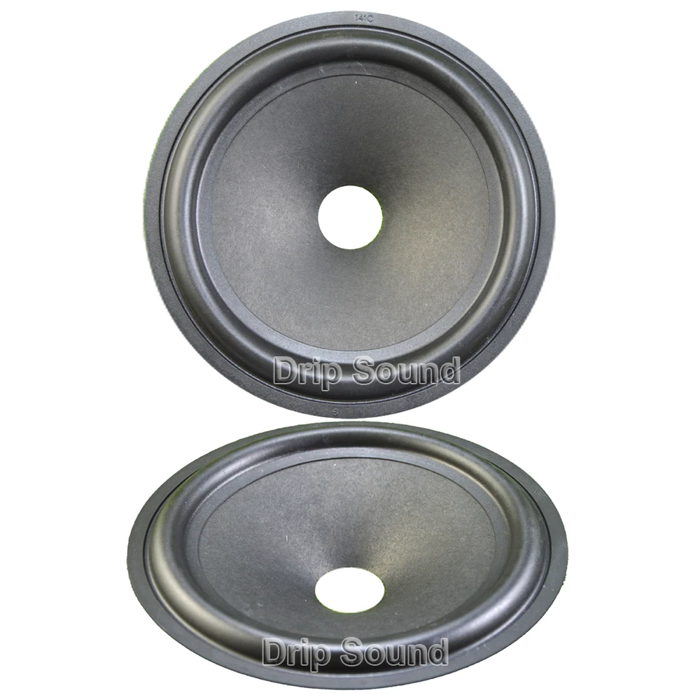 2pcs 6.5" Inch Speaker Rubber Edge Drup Paper Cone Basin Vibrating