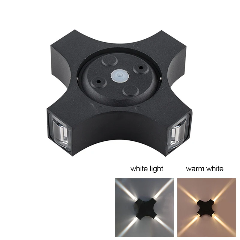 

Modern Cross Shape Wall Light 4W 4 LED Up Down Surface Mounted Wall Lamp Sconce Indoor Decoration Lamp KTV Restaurant Fixture