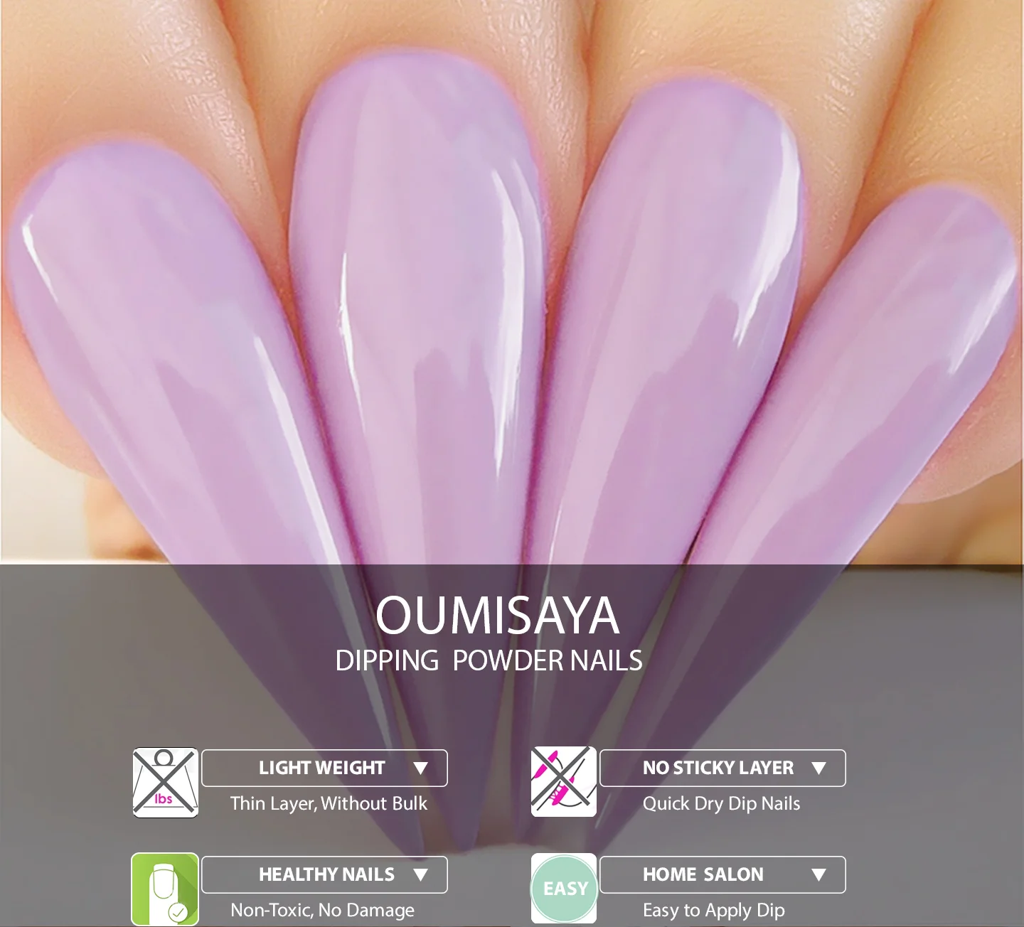 10 цветов/набор 1 унция/фляга розовый/красный/телесный цвета Oumisaya погружение порошка ногтей системы